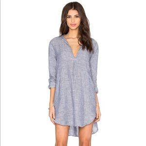 XS CP shades medium blue cover up tunic dress